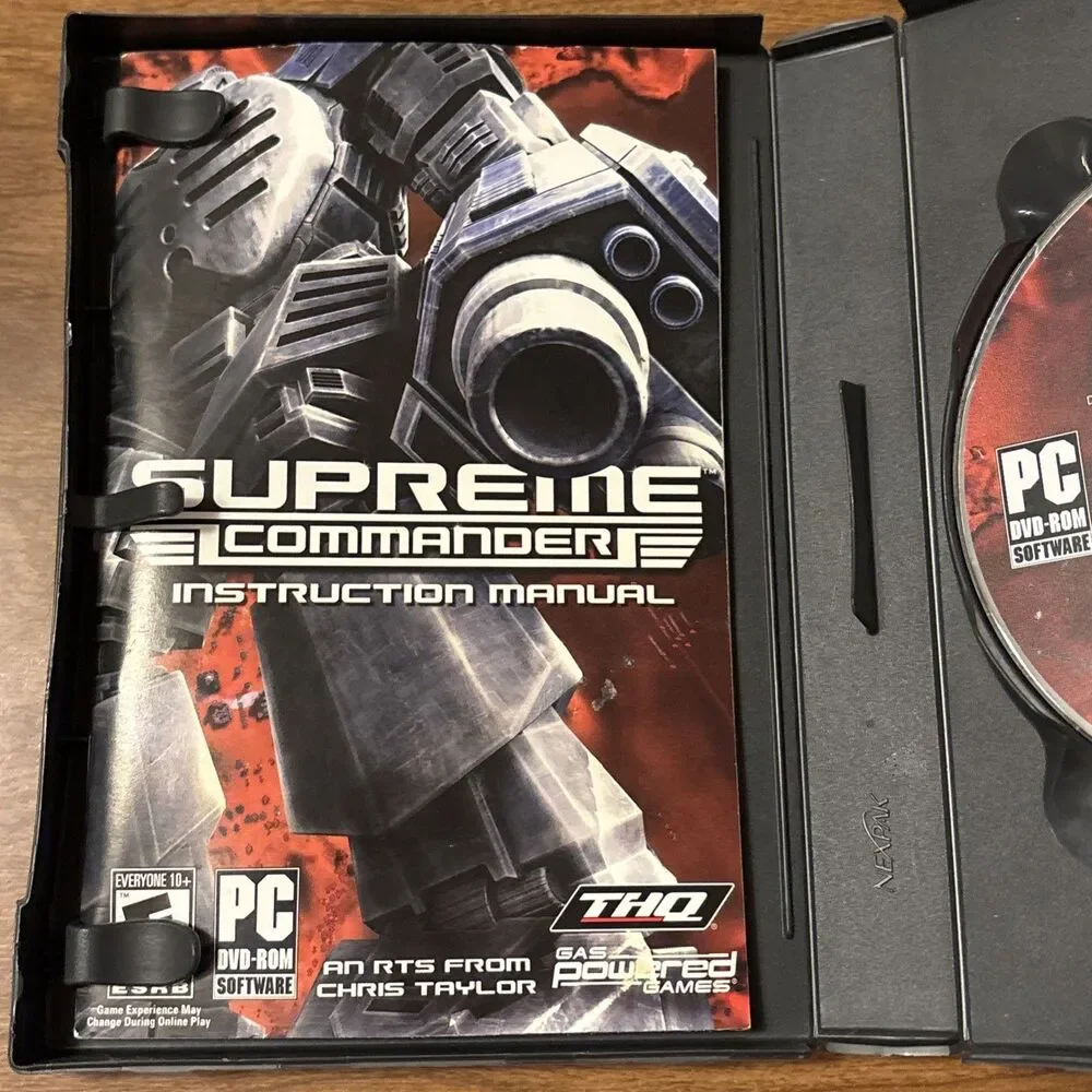 Supreme Commander Games For Windows PCDVD Disc And Manual In Original Case